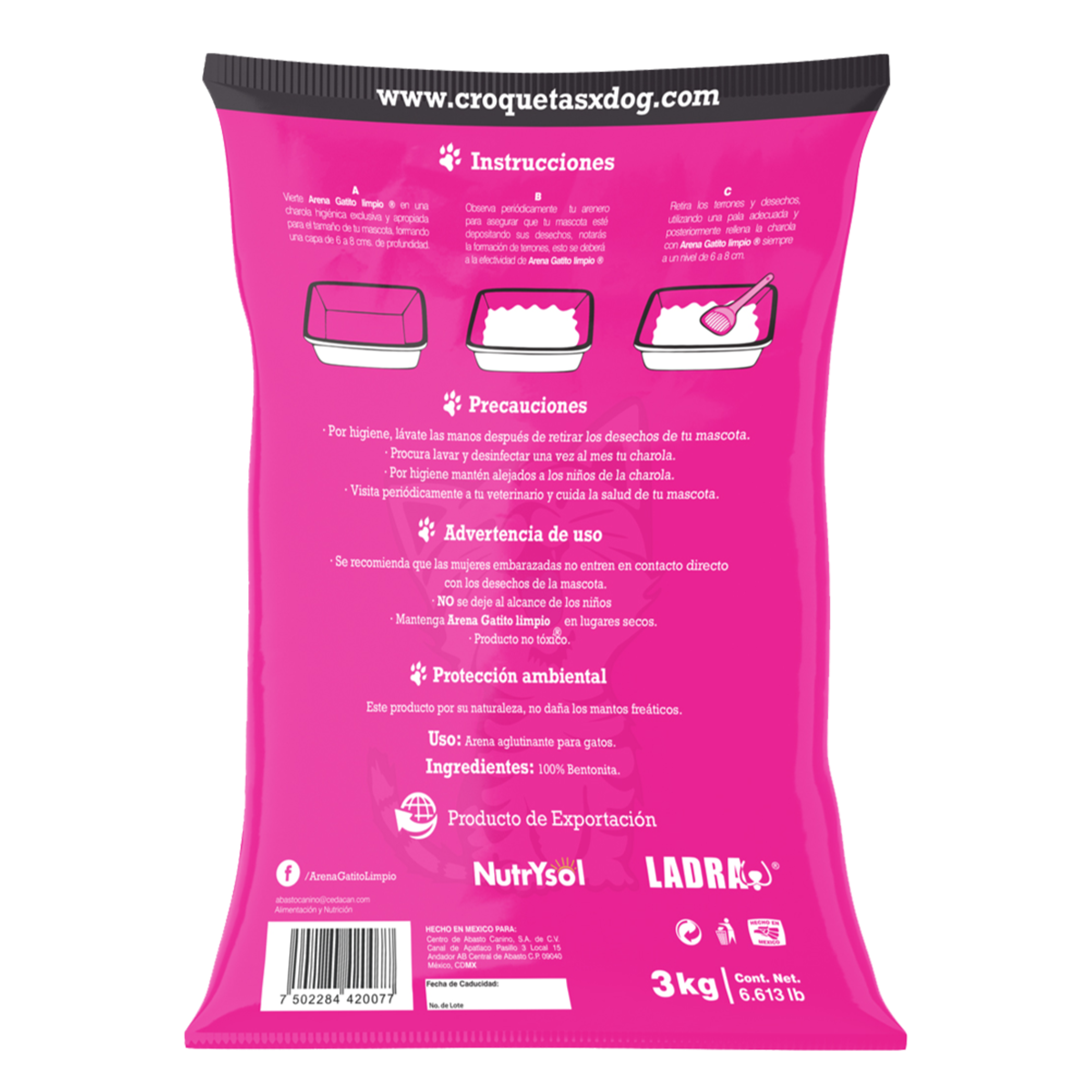 Arena Gatito Limpio Aroma Lavanda