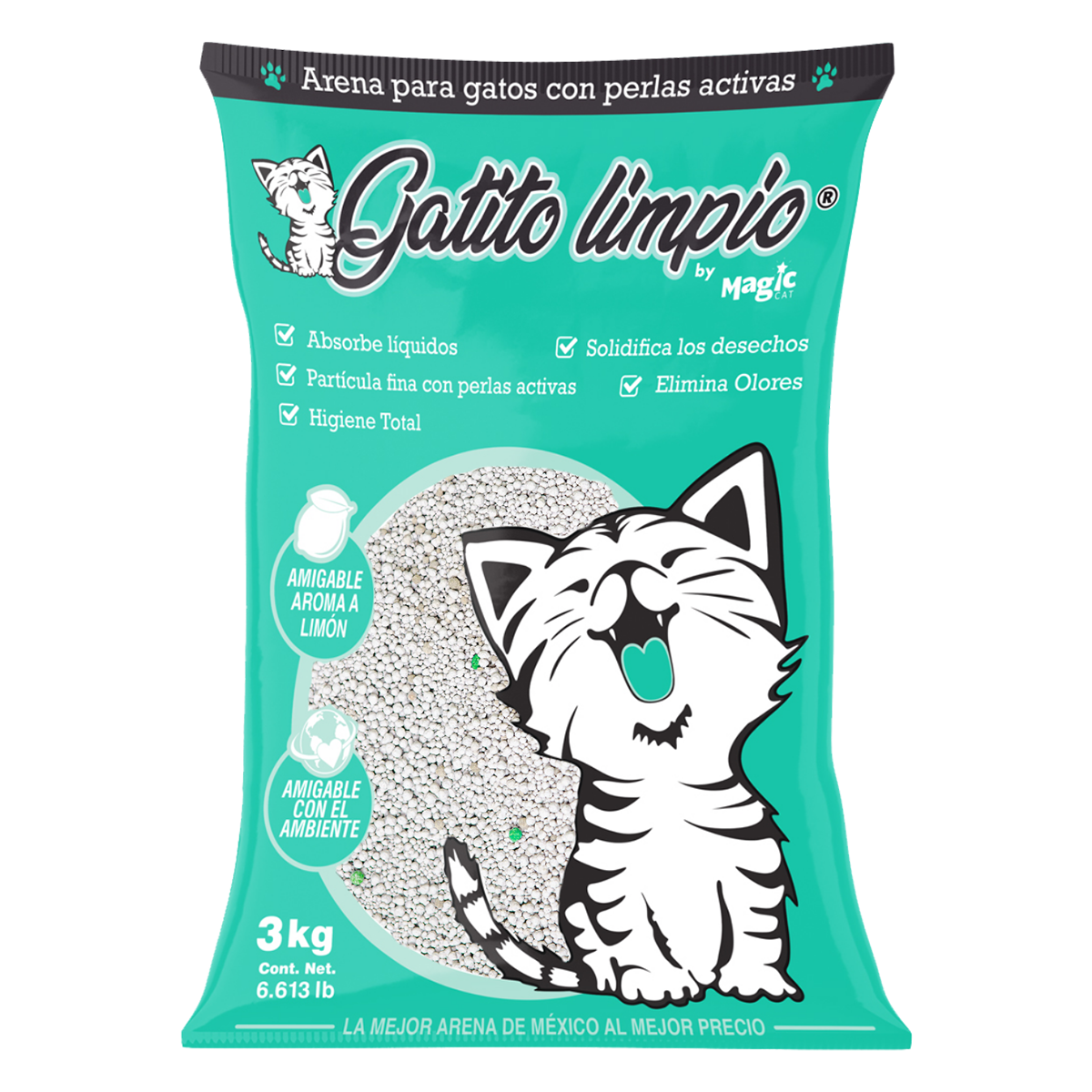 Arena Gatito Limpio Aroma Limón